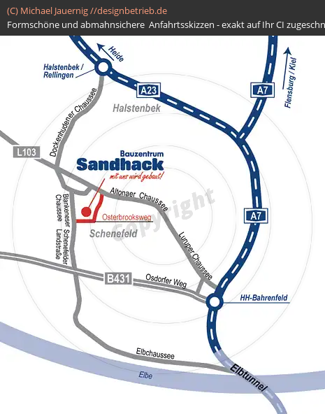 Wegbeschreibung Hamburg Schenefeld Bauzentrum Sandhack (144)