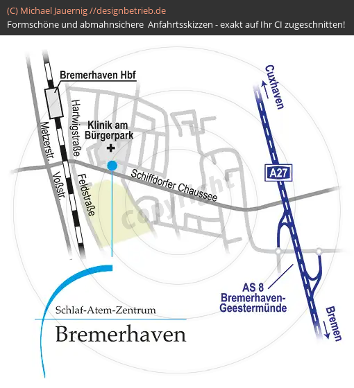 Wegbeschreibung Bremerhaven Löwenstein Medical GmbH & Co. KG (254)
