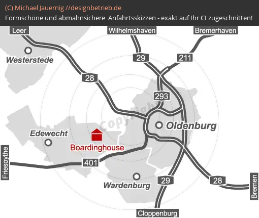 Wegbeschreibung Oldenburg (Edewecht bei Oldenburg) Kramer Steinmetzbetrieb GmbH (495)