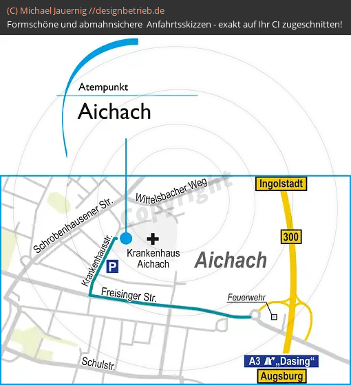Wegbeschreibung Aichbach Atempunkt | Löwenstein Medical GmbH & Co. KG (542)
