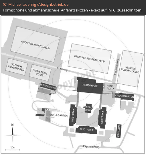 Wegbeschreibung Zürich Gebäudeplan | Schule Letzi (690)