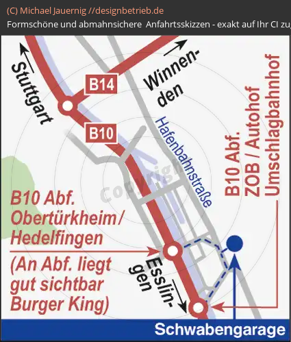 Wegbeschreibung Stuttgart Obertürkheim Schwabengarage (78)