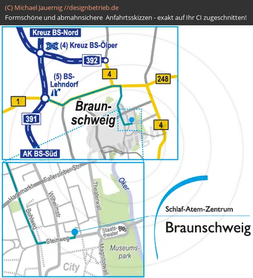 Wegbeschreibung Braunschweig Schlaf-Atem-Zentrum | Löwenstein Medical GmbH & Co. KG (545)