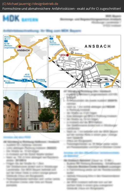 Wegbeschreibung Ansbach MDK Bayern (566)