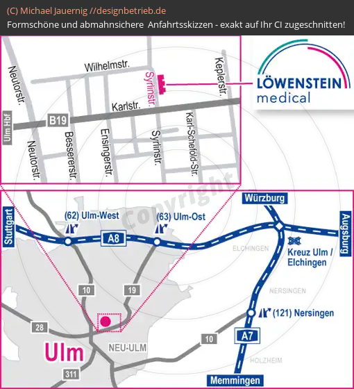 Wegbeschreibung Ulm Niederlassung Ulm | Löwenstein Medical GmbH & Co. KG (578)
