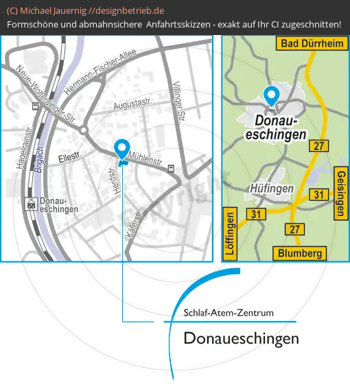 Wegbeschreibung Donaueschingen Schlaf-Atem-Zentrum | Löwenstein Medical GmbH & Co. KG (703)