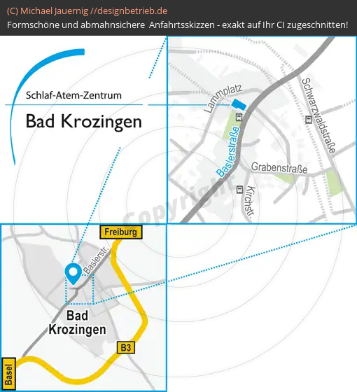 Wegbeschreibung Bad-Krozingen Baslerstraße Schlaf-Atem-Zentrum | Löwenstein Medical GmbH & Co. KG (715)