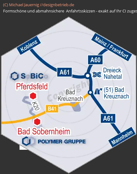Wegbeschreibung Pferdsheim Detailskarte | Polymer Holding GmbH (809)